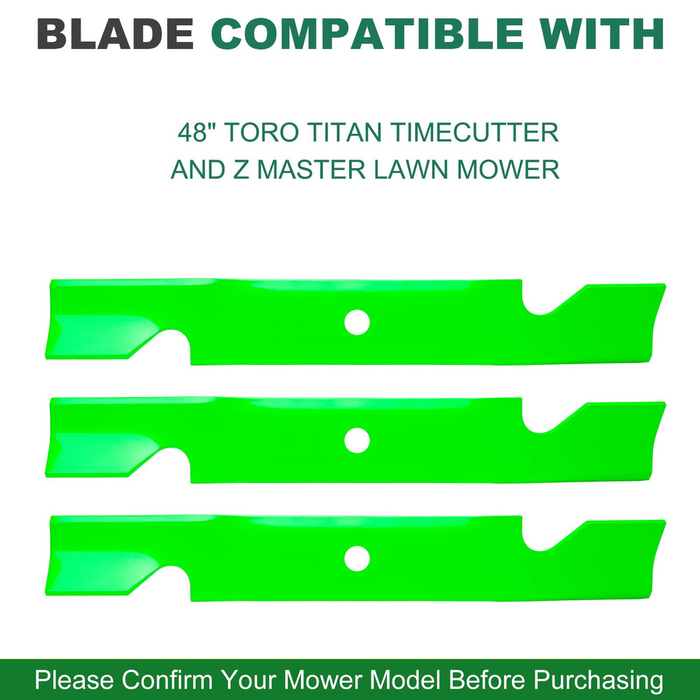 JSXDNWYJ blades specifications with length and width details