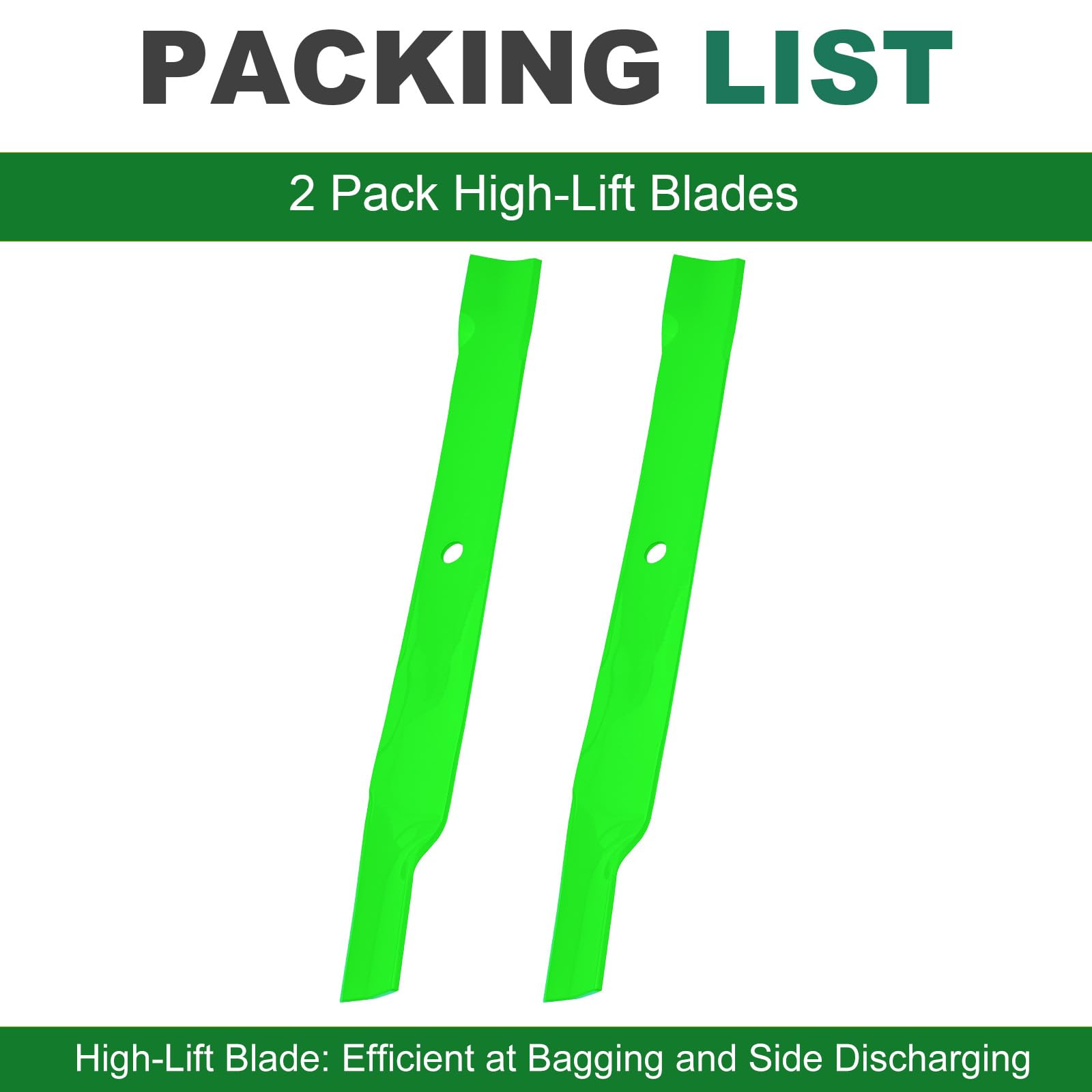 JSXDNWYJ high lift mower blades in garden setting