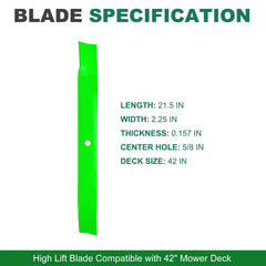 JSXDNWYJ mower blade side view showing thickness
