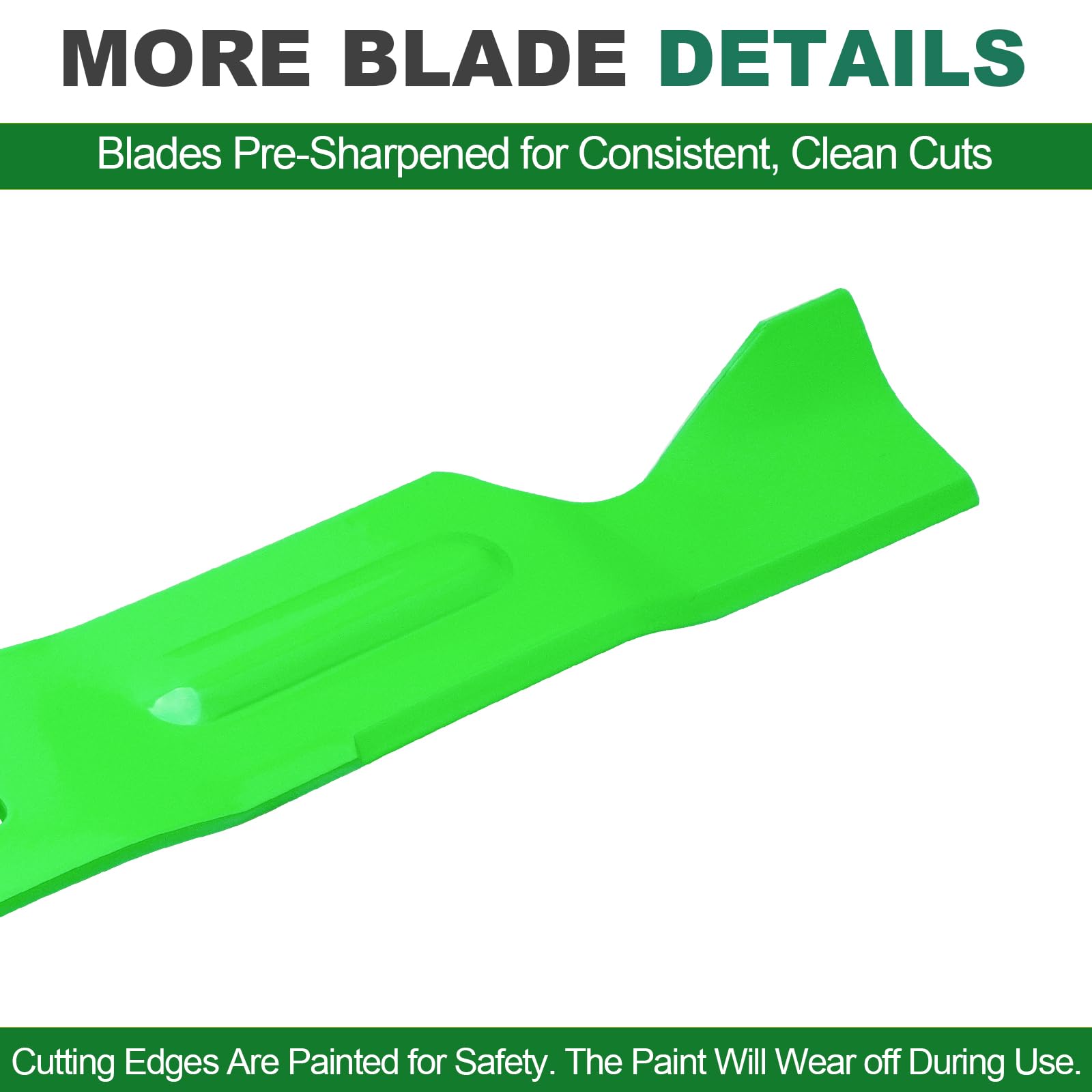 JSXDNWYJ Mulching Blades for Husqvarna 46 Inch Deck, back view