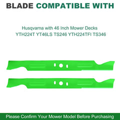 JSXDNWYJ Mulching Blades for Husqvarna 46 Inch Deck, installation guide