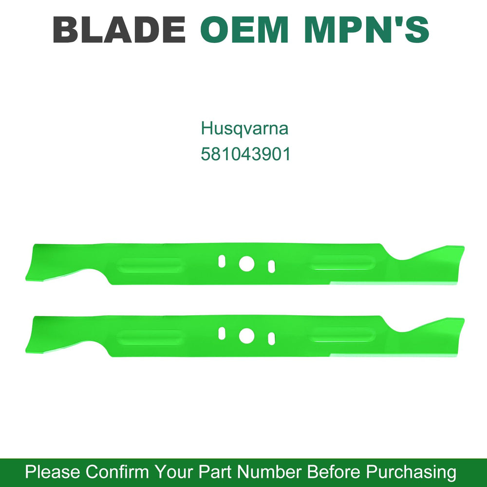 JSXDNWYJ Mulching Blades for Husqvarna 46 Inch Deck, packaging