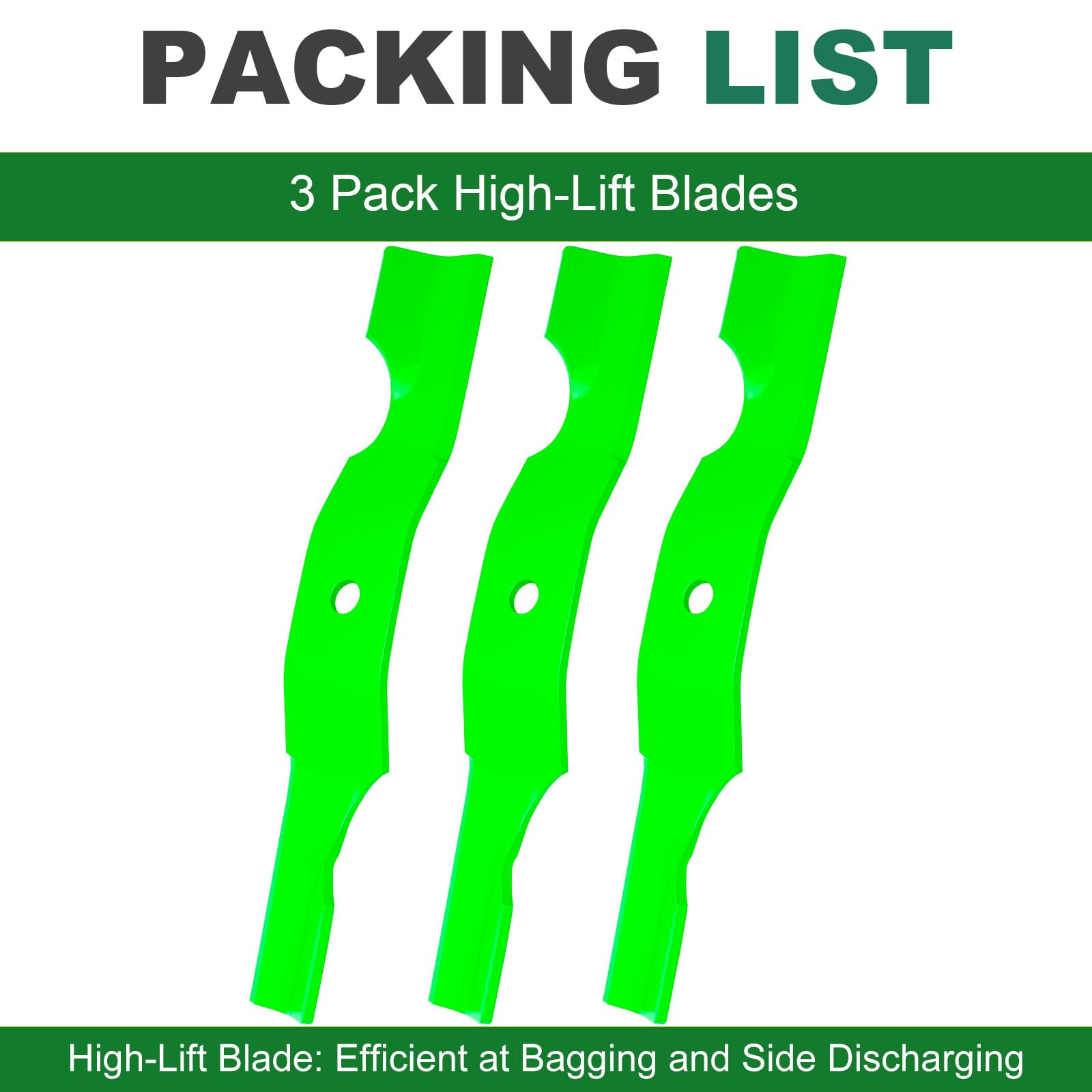 JSXDNWYJ Notched Blades displayed with specifications