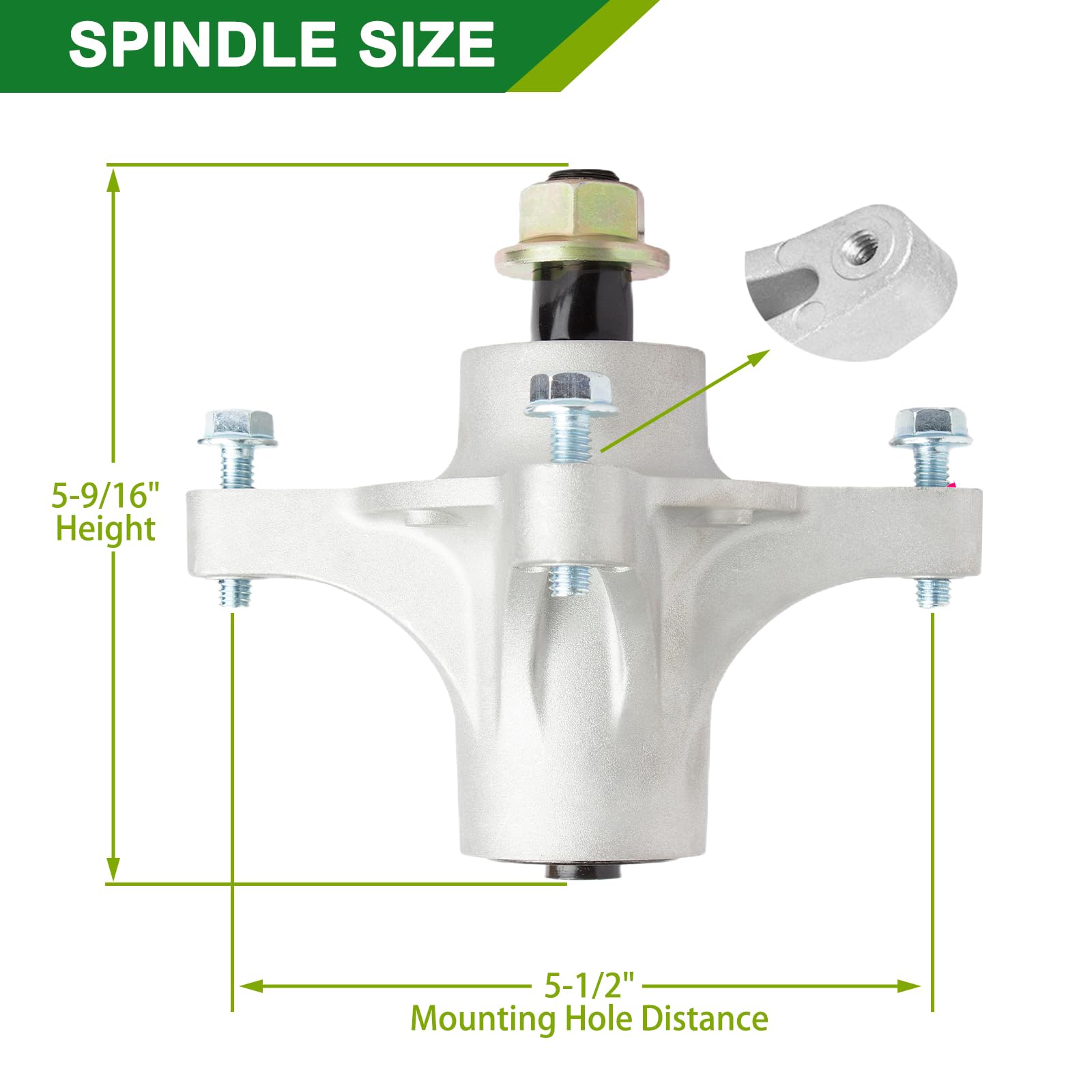 JSXDNWYJ spindle assembly side view with specifications