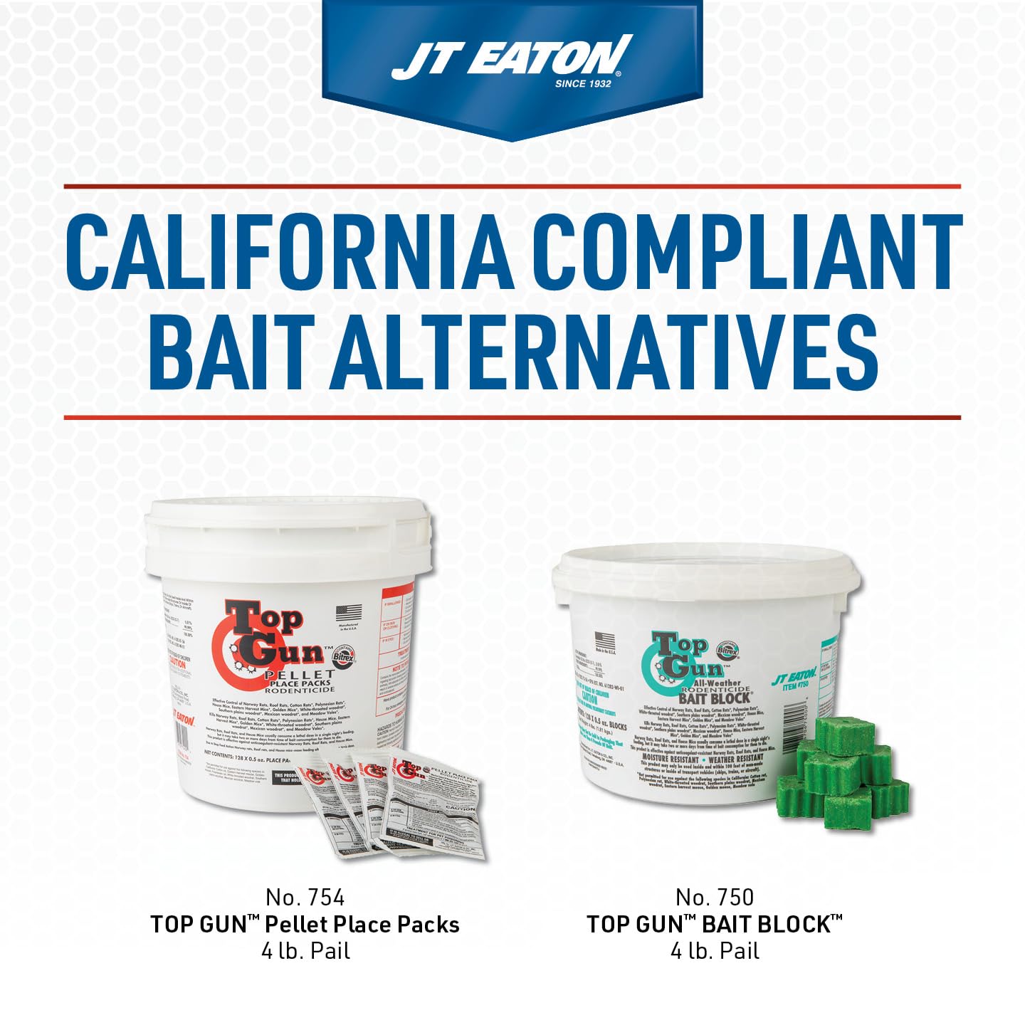 JT Eaton Bait Block pail with tamper evident seal
