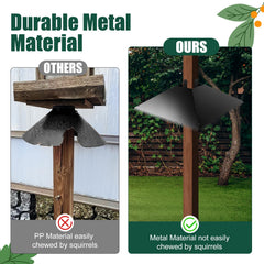 JTNFSH Metal Squirrel Baffle side view with spiked design