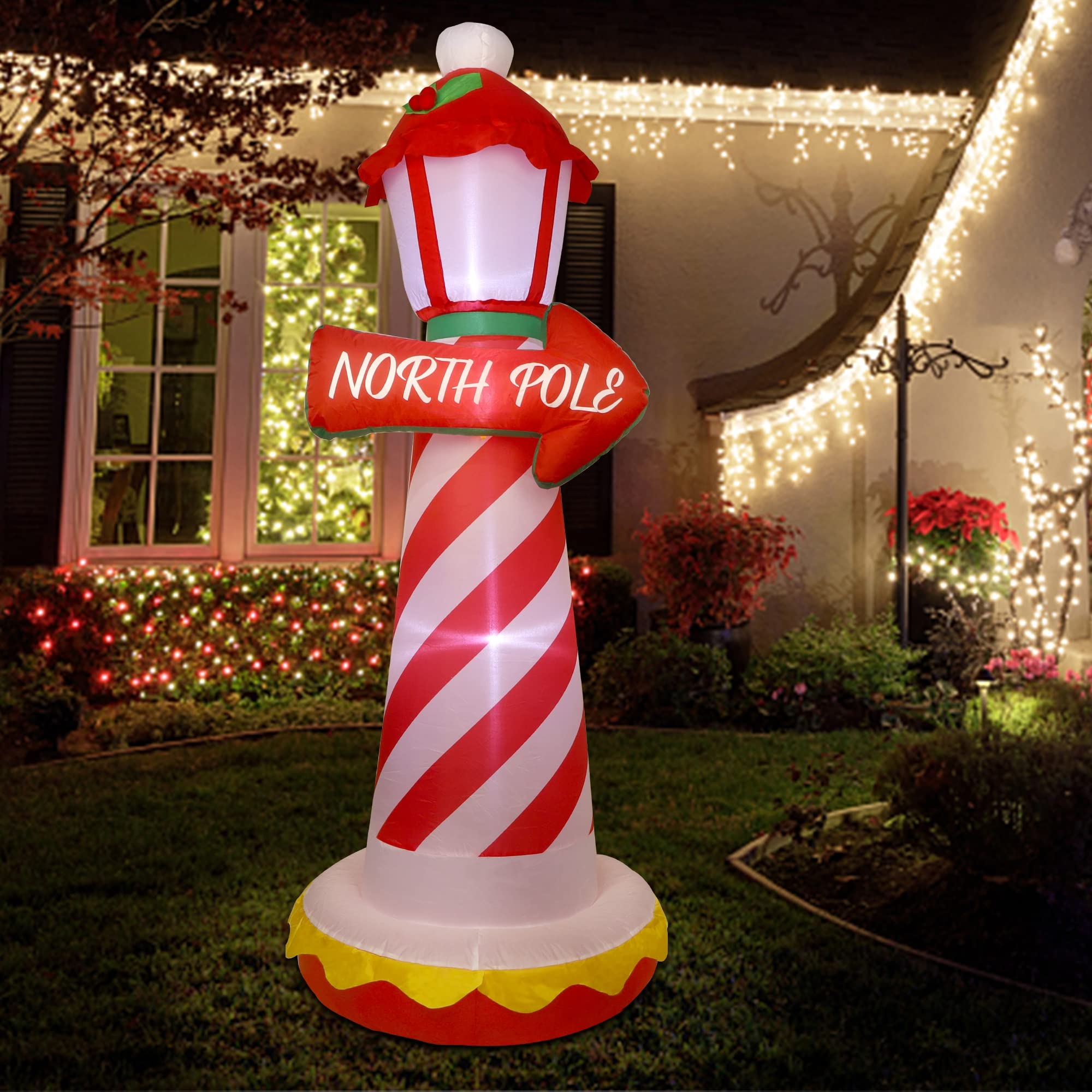 Juegoal inflatable lighthouse packed for storage