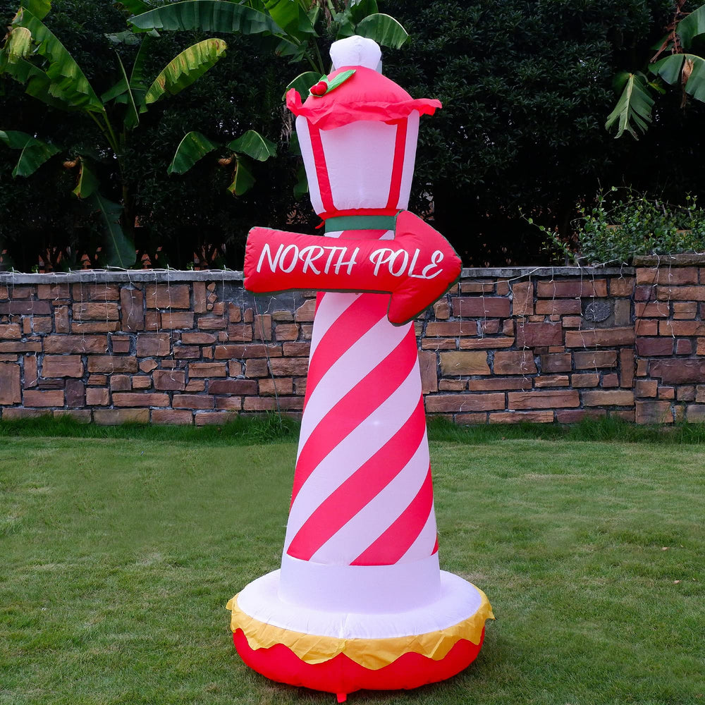 Juegoal inflatable lighthouse with tethers and stakes