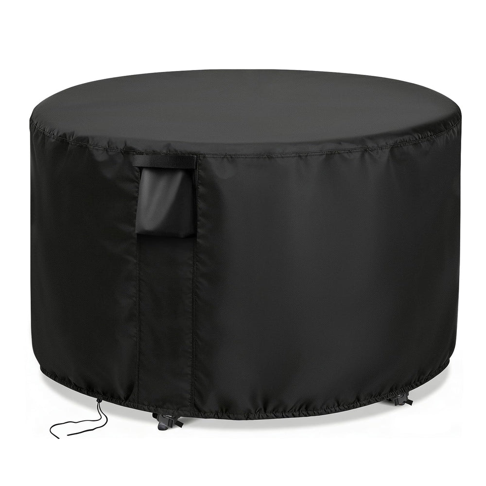 Jungda 48-inch round patio furniture cover in black