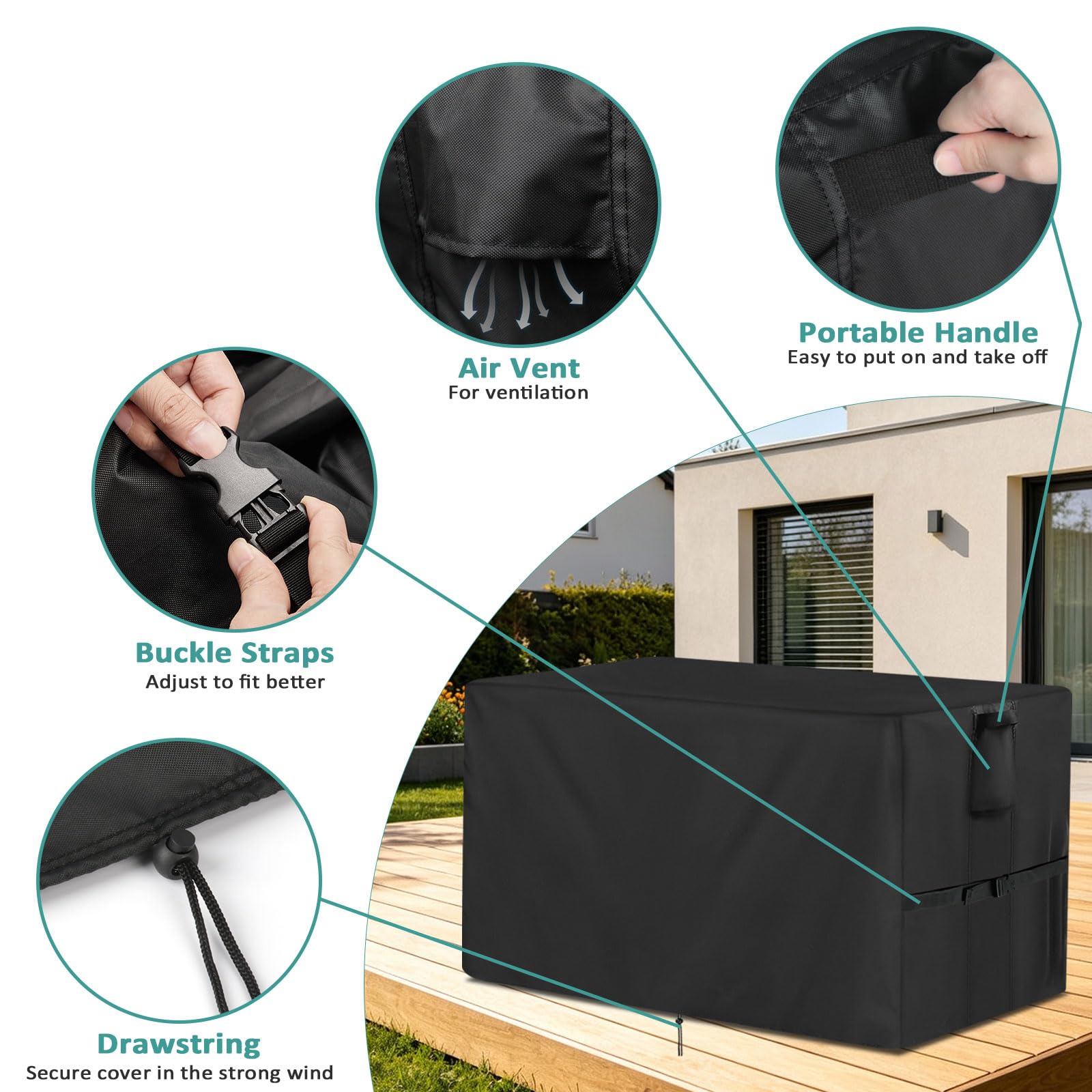 Jungda cover with vents for air circulation
