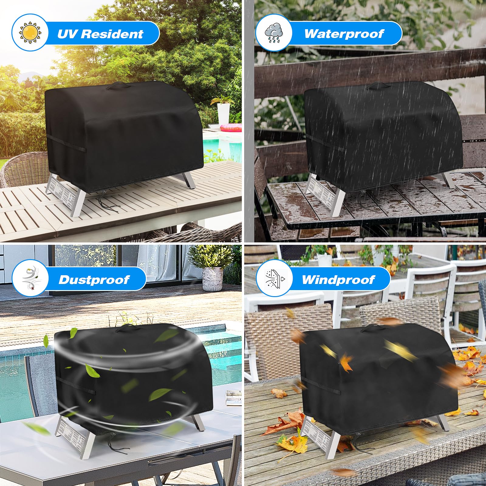 Jungda Grill Cover with dimensions 22" x 21" x 15"