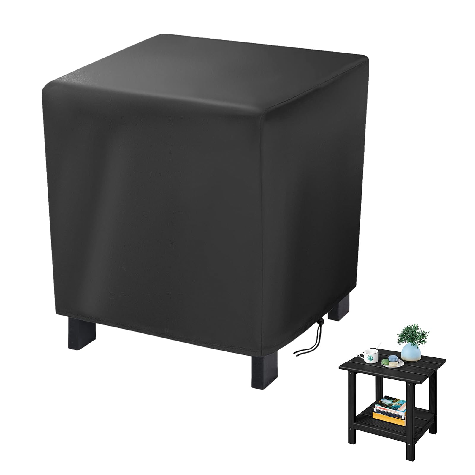 Jungda Outdoor Furniture Cover for 19 inch square table, black
