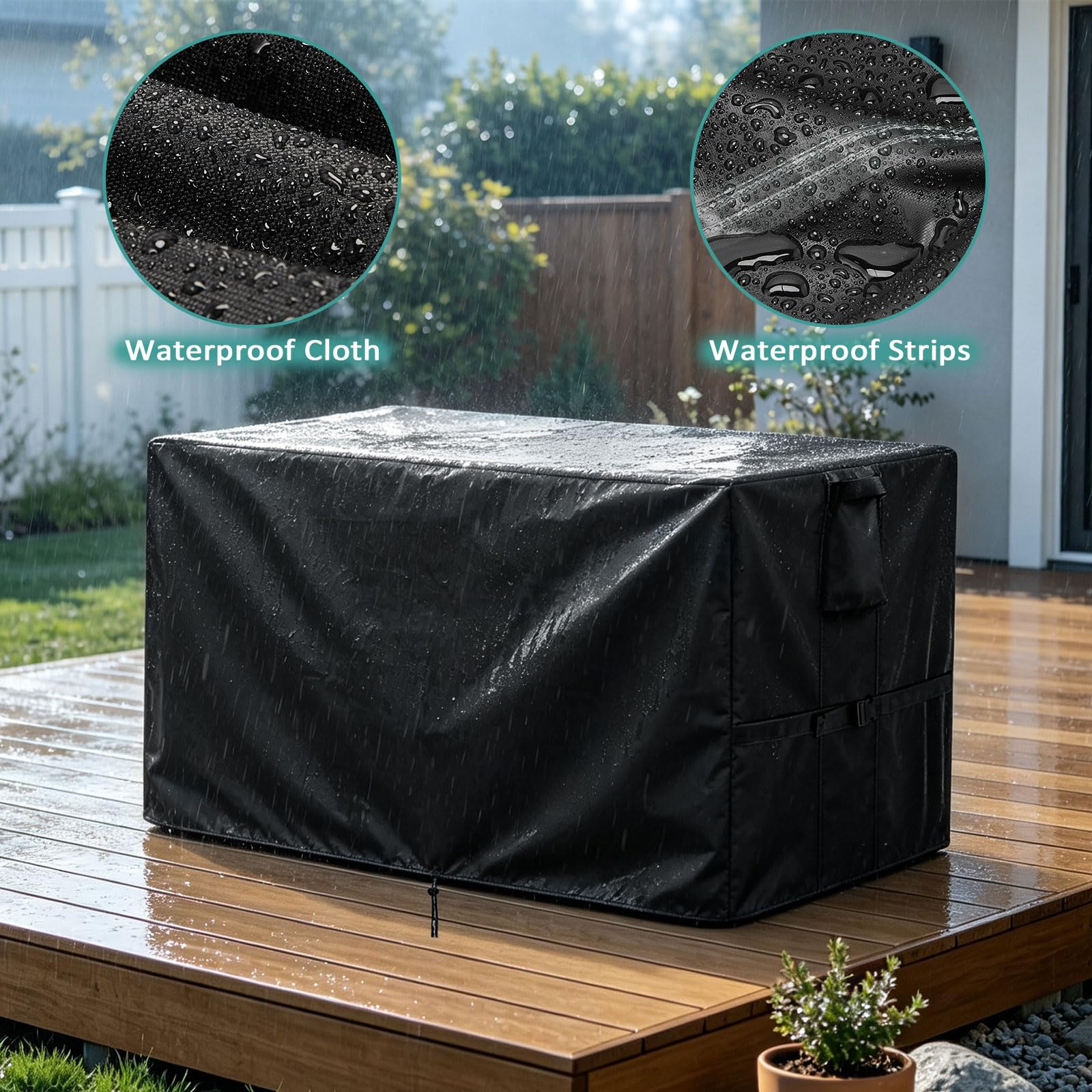 Jungda Outdoor Storage Box Cover on a 100-gallon deck box