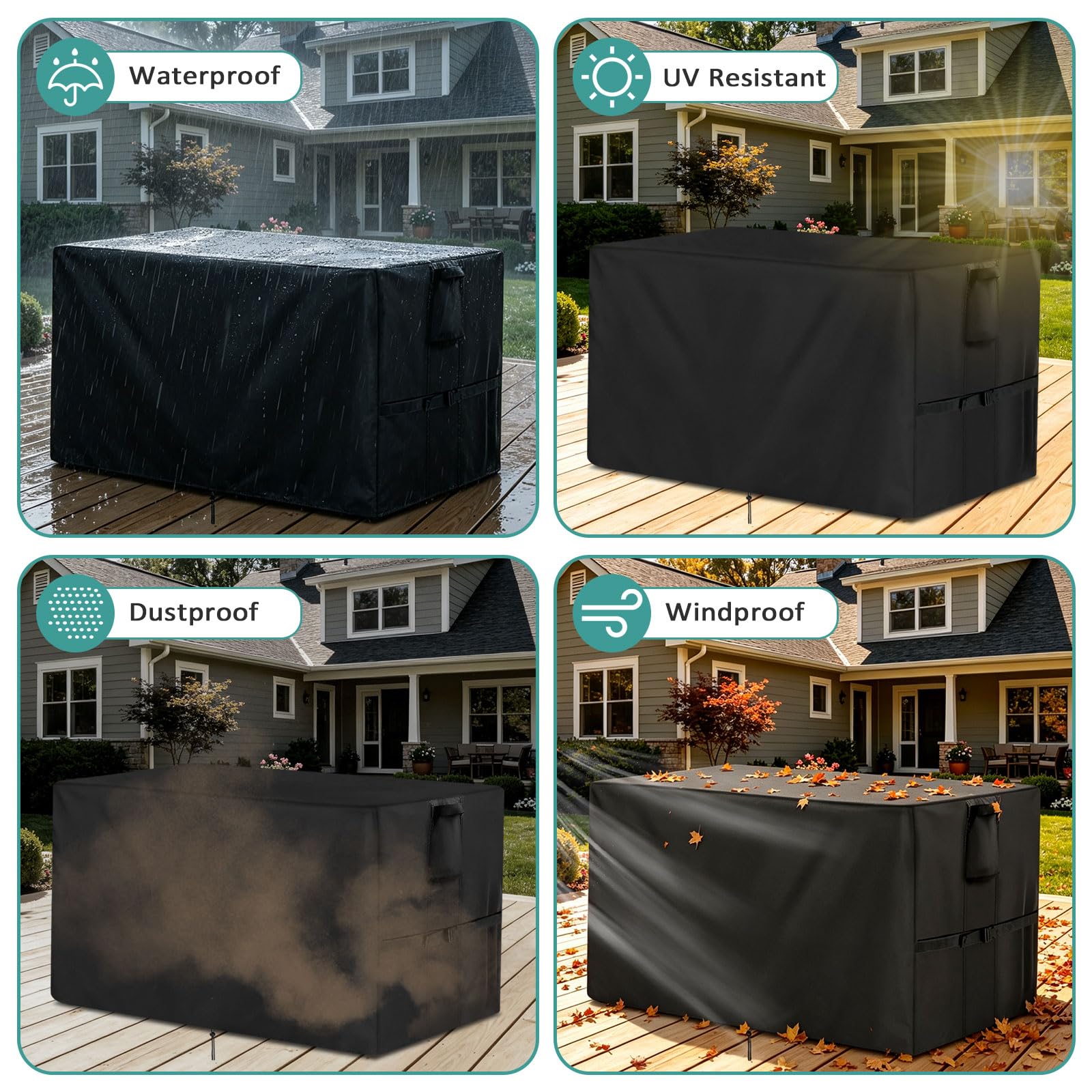 Jungda Outdoor Storage Box Cover packed for storage
