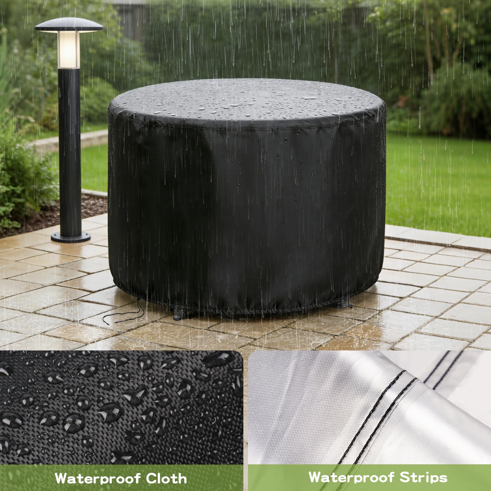 Jungda Patio Cover packed in carrying bag