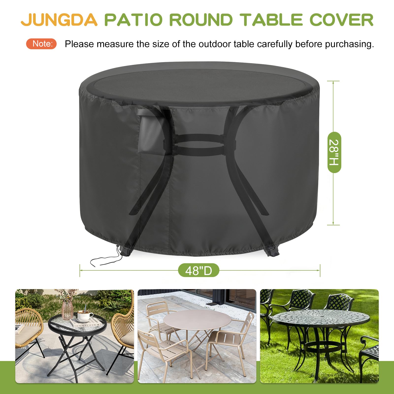 Jungda round cover with easy-grip handles
