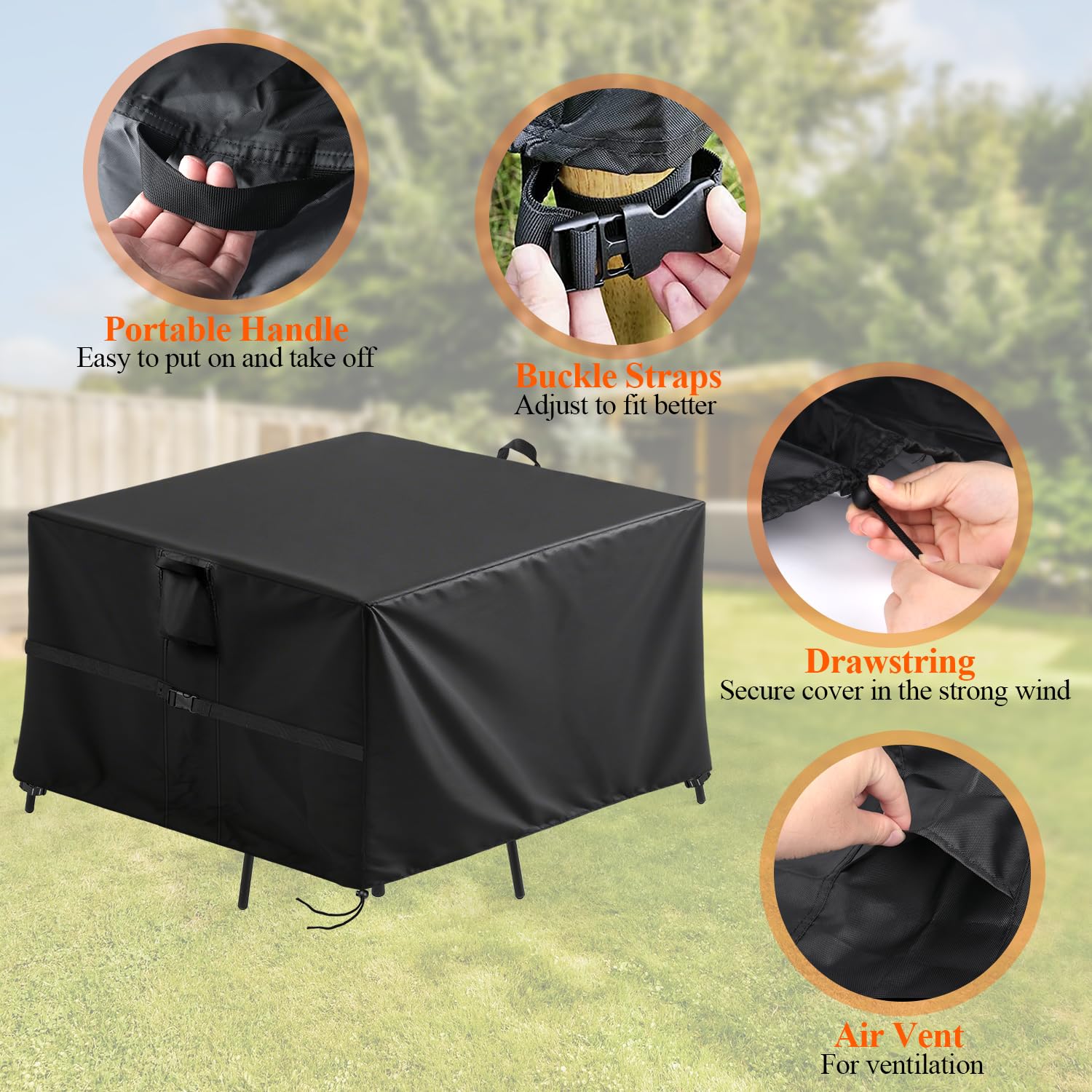 Jungda table cover dimensions 42 inch L x 42 inch W