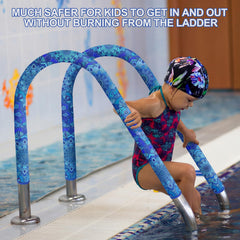 Junkin Pool Handrail Cover featuring slip-resistant texture