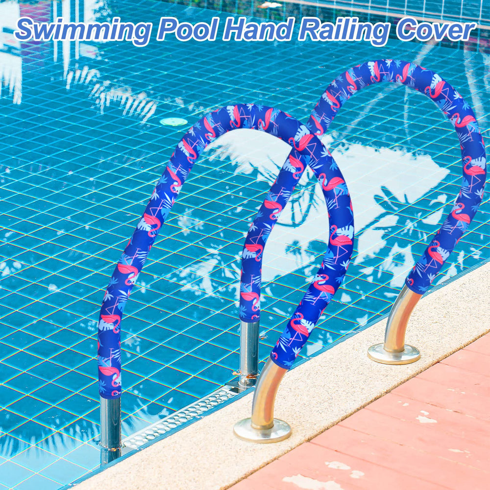Junkin pool railing cover in use at a water park setting