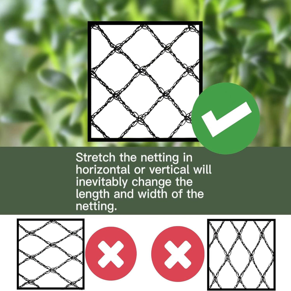 JUNKOGO Bird Netting in a decorative garden setting