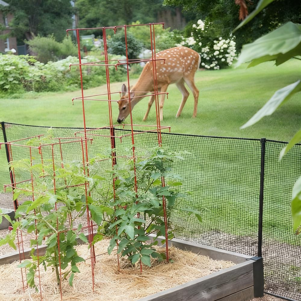 JUNKOGO Deer Fence Netting with zip ties included