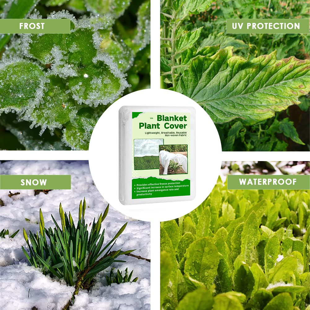 JUNKOGO Plant Freeze Protection Cover in a garden setting