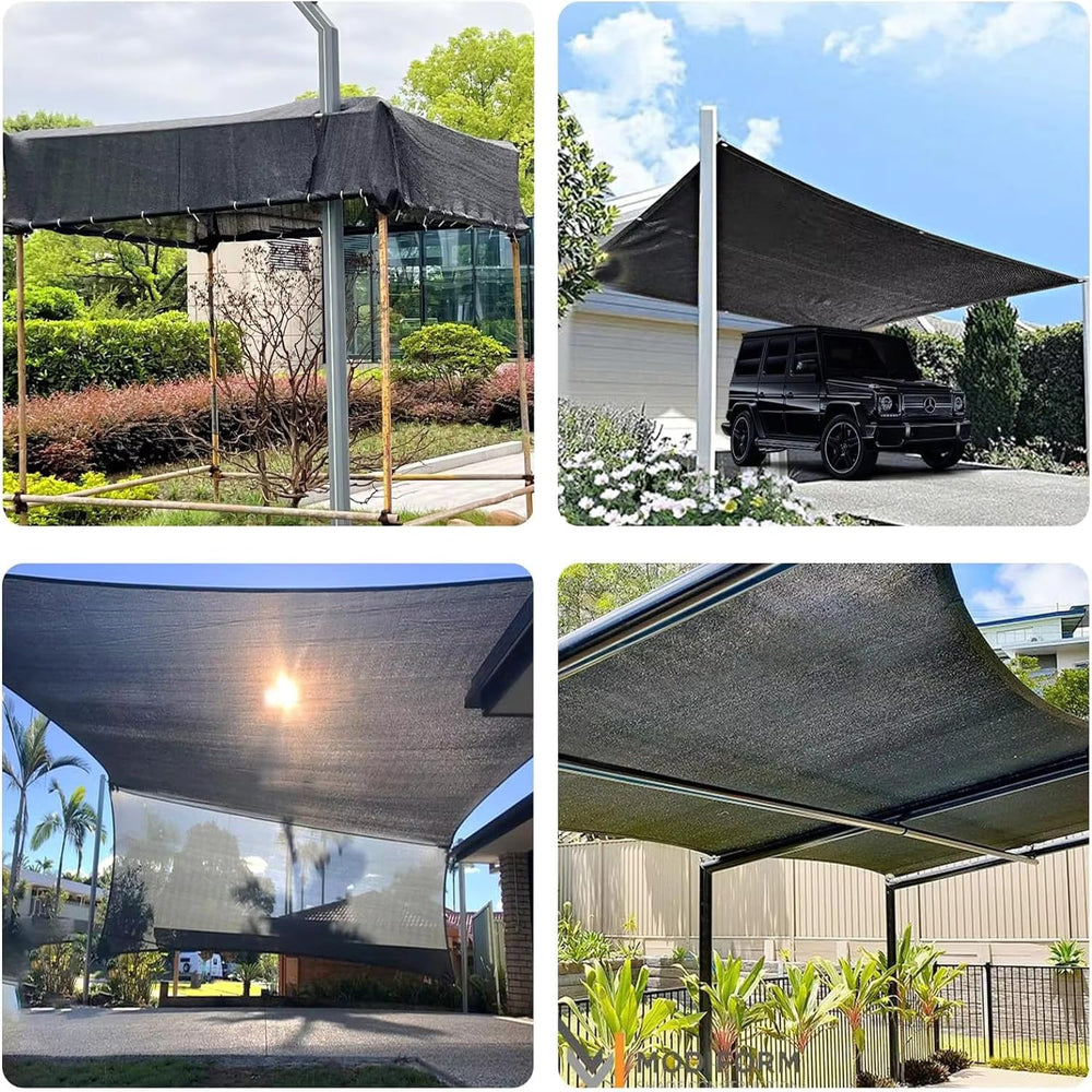 JUNKOGO shade cloth in use over a chicken coop