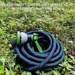 Junredy garden hose connected to a water source