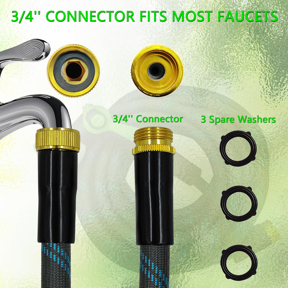 Junredy garden hose in a garden setting