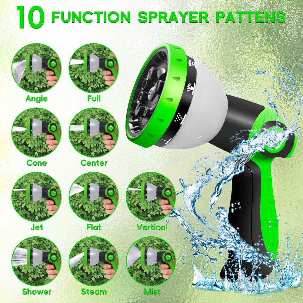 Junredy garden hose in use watering plants