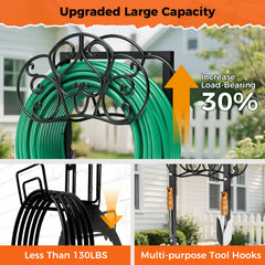 JUNYIYOUO Garden Hose Holder with extended ground spikes