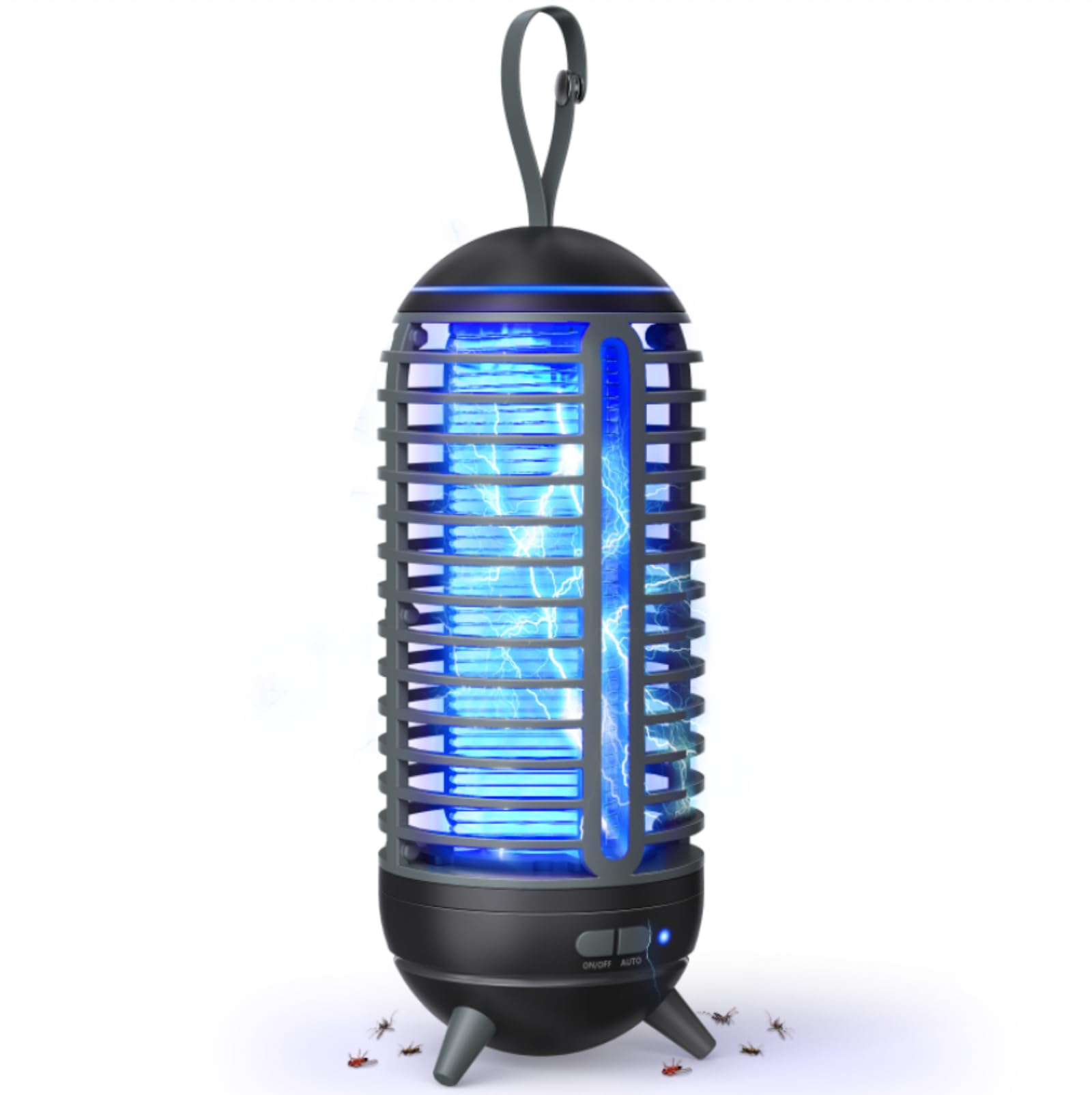 JUSENWDSL Cordless Bug Zapper front view, black