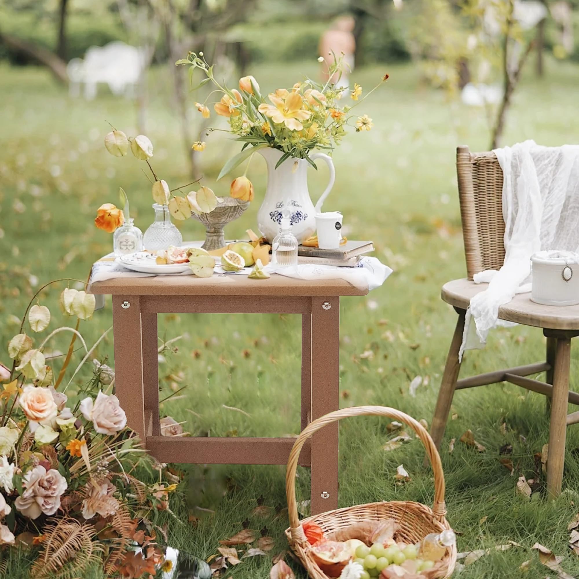 juserox Outdoor Side Table top surface close-up
