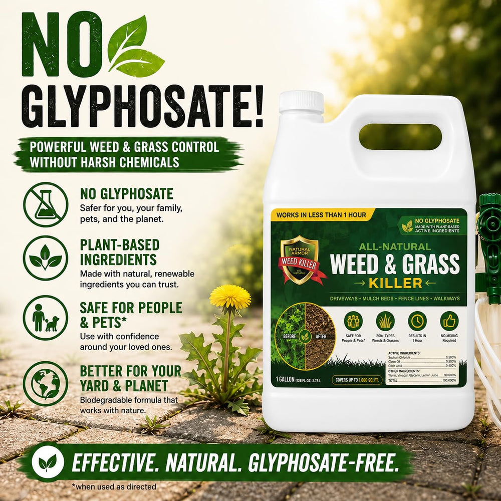 JUST FOR PETS Pet Safe Weed Killer around landscape beds