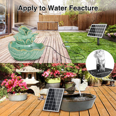 JuTai solar panel in a garden setting