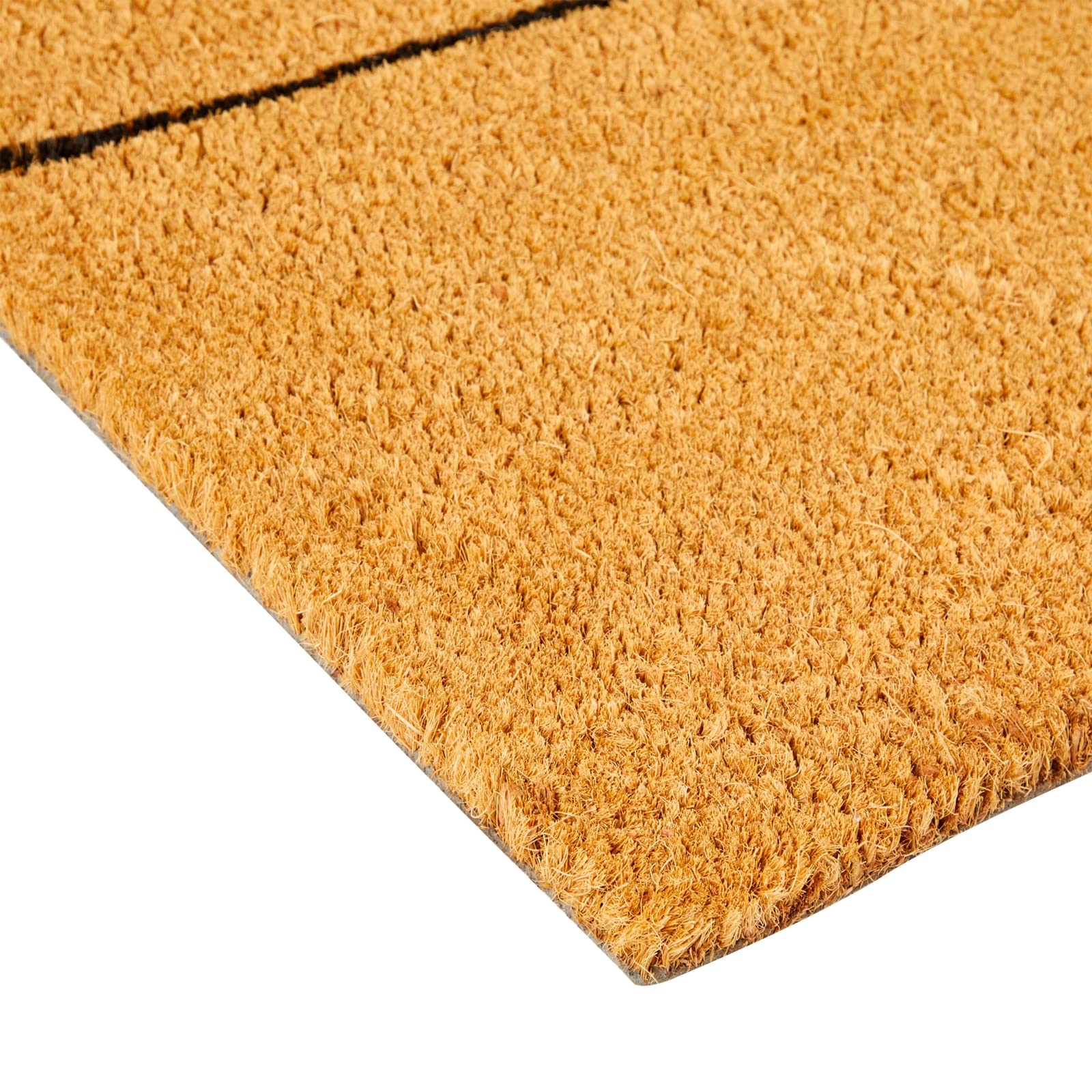 Juvale Coco Coir Door Mat showing dimensions and texture