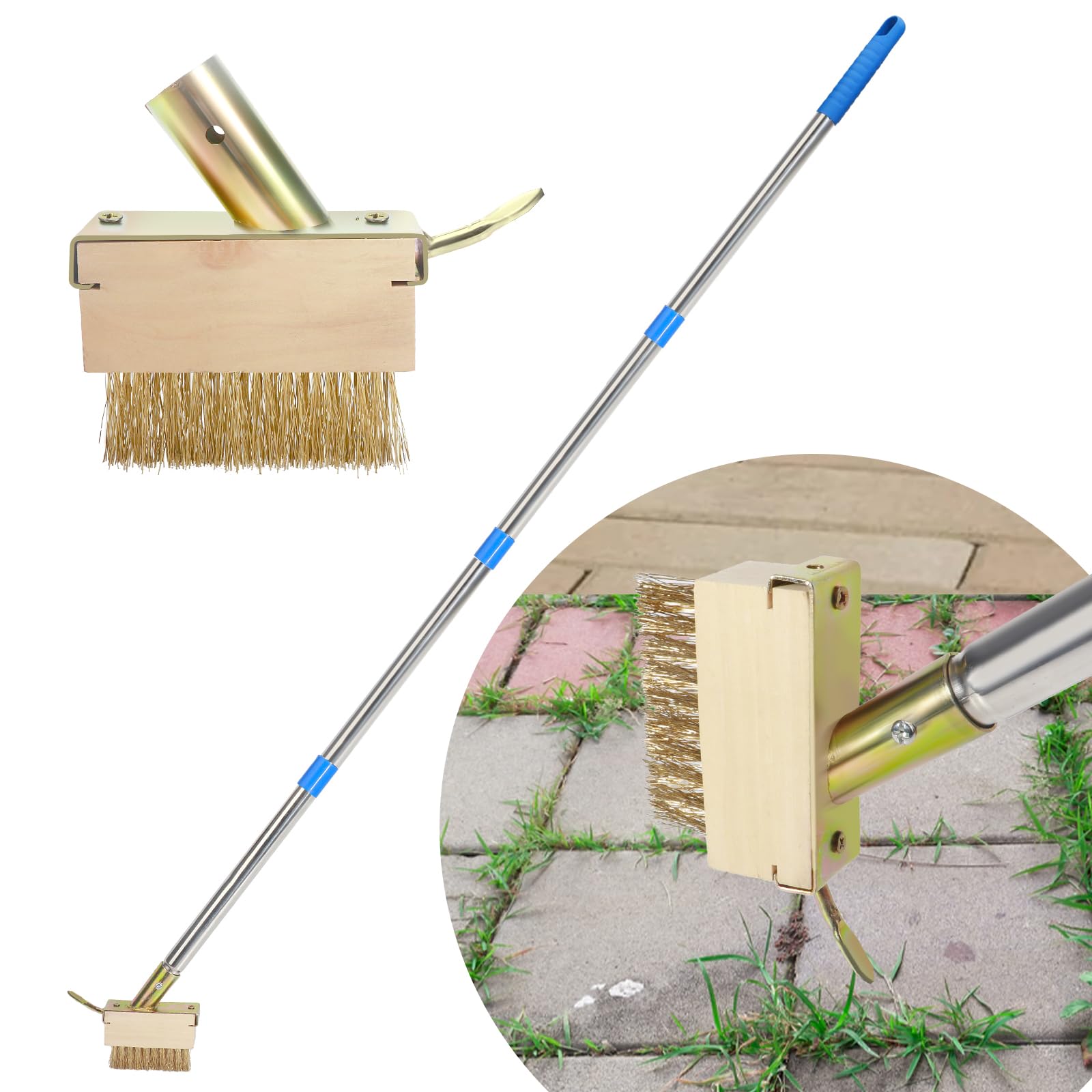 Juxifyron Crack Weeder Tool front view with adjustable handle