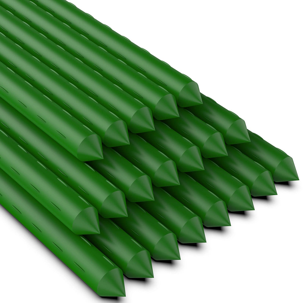 Jxrhy Garden Stakes 3 feet green plant support front view