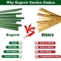 Jxrhy Garden Stakes in a garden setting supporting plants