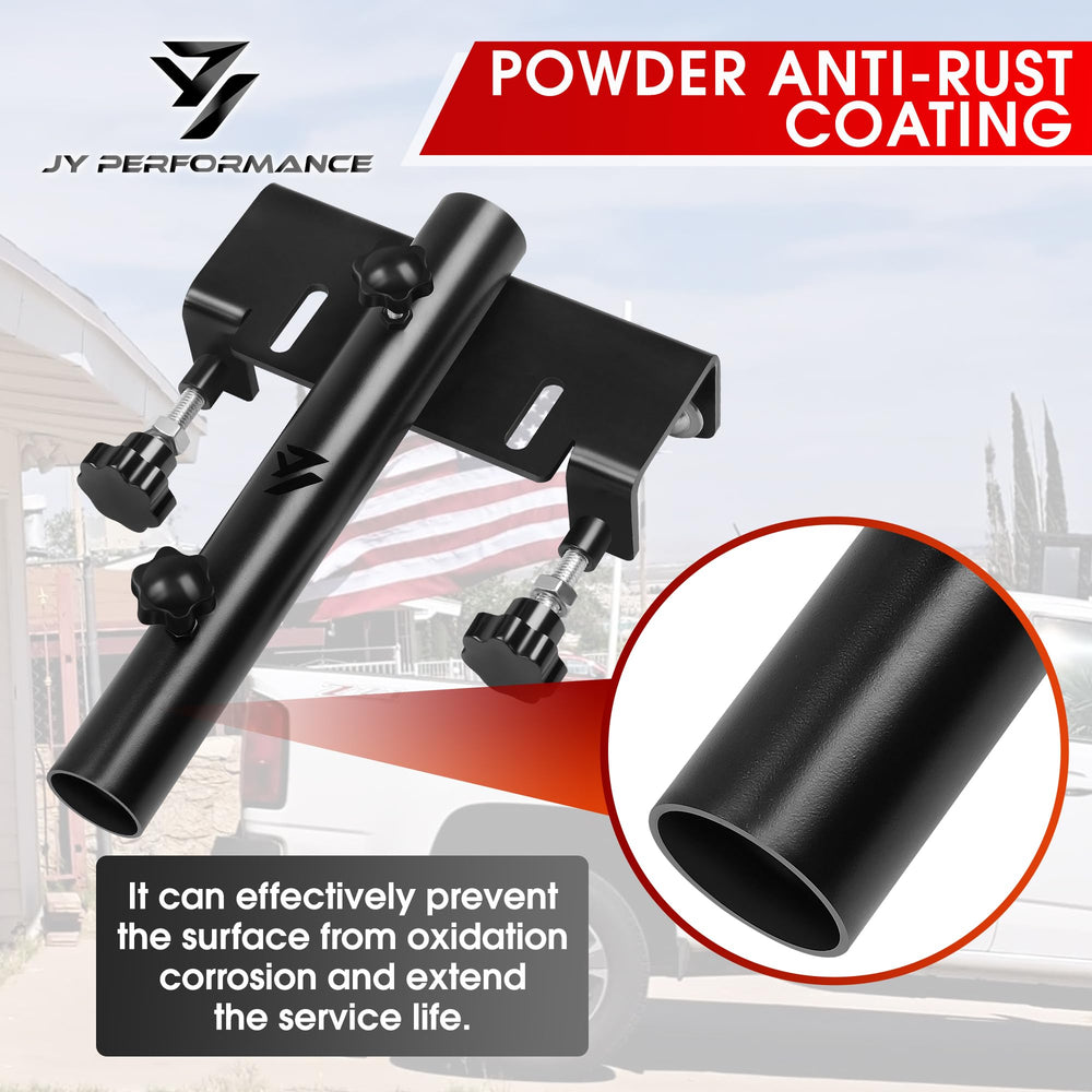 JY PERFORMANCE Truck Flag Pole Mount Holder with screws and nuts included