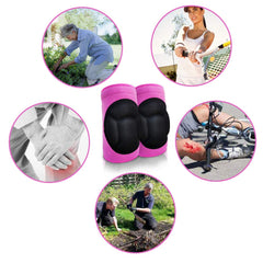 JYBTAA knee pads displayed on a garden setup