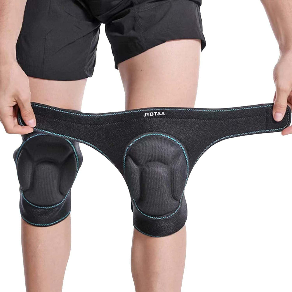 JYBTAA Knee Pads Small, Blue Edge front view