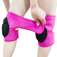 JYBTAA pink knee pads side view showcasing non-slip design