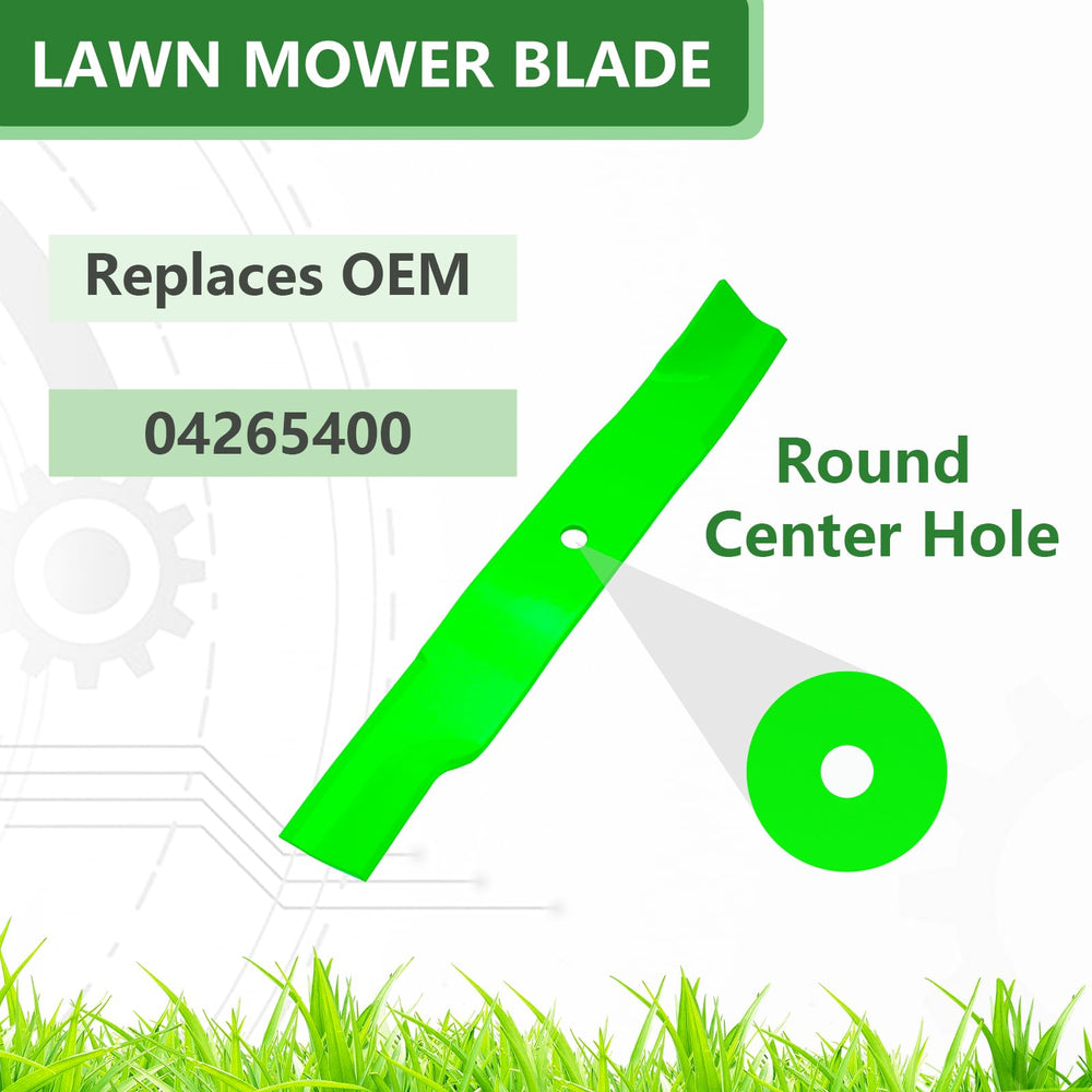 JYLEYJ 42-inch mower blade close-up of edges