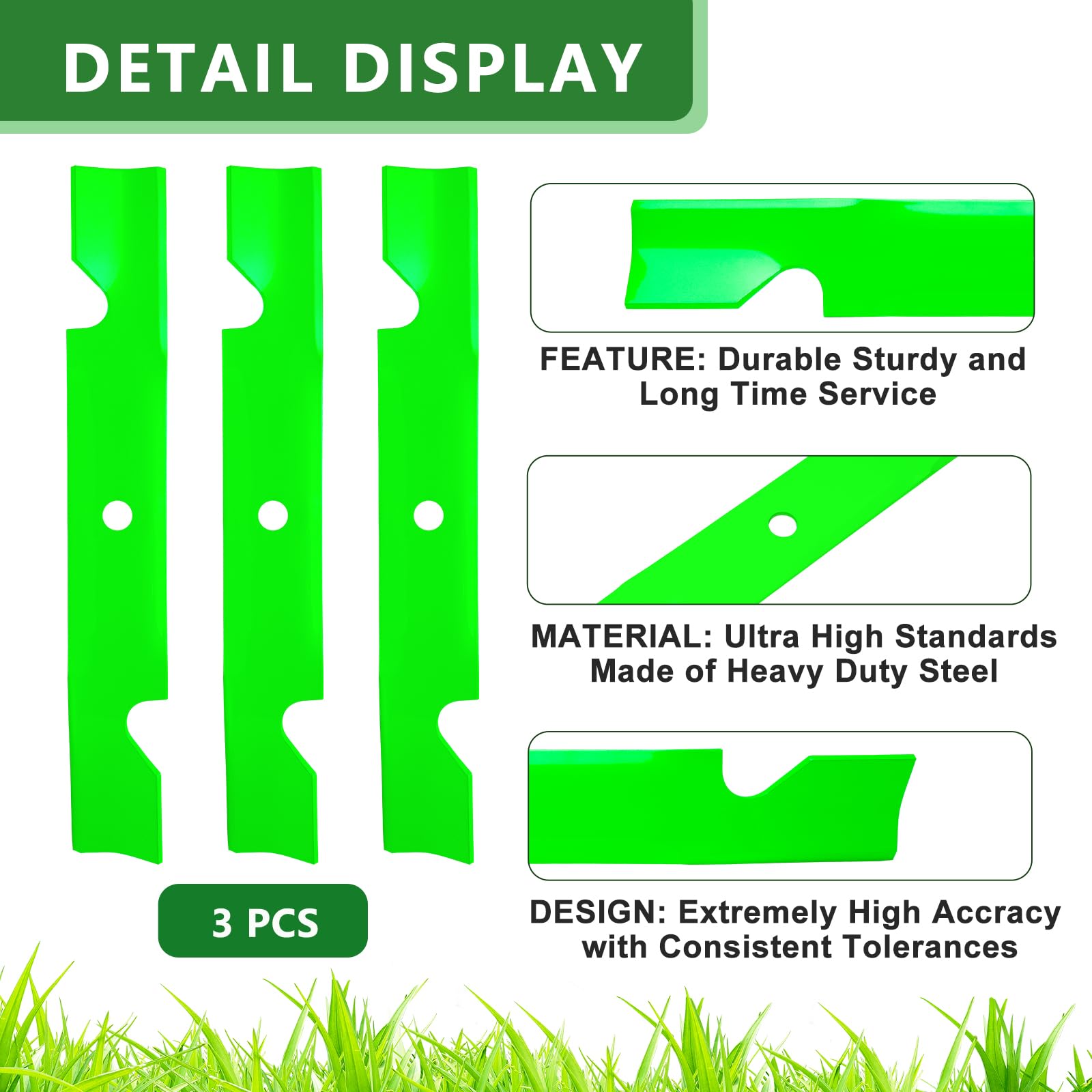 JYLEYJ High Lift Blade with specifications