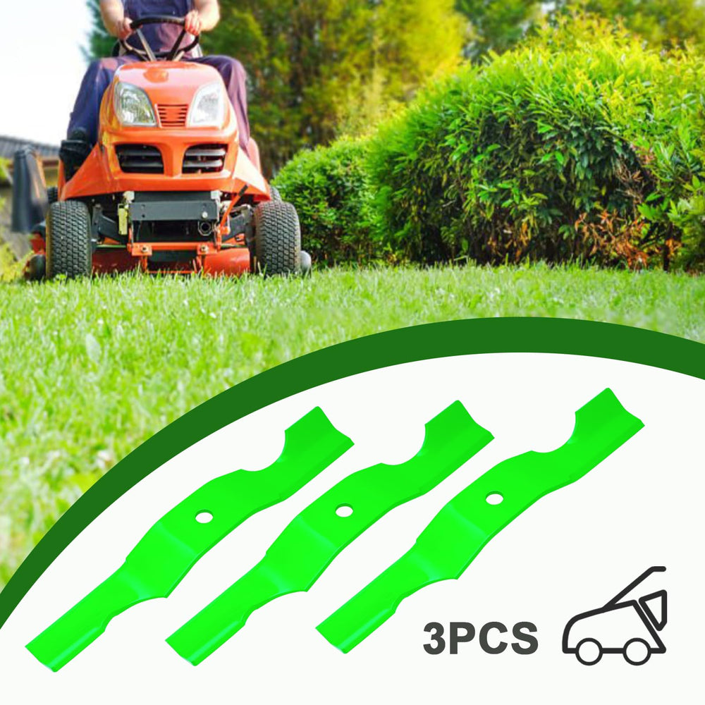 JYLEYJ mower blades mounted on a lawn mower