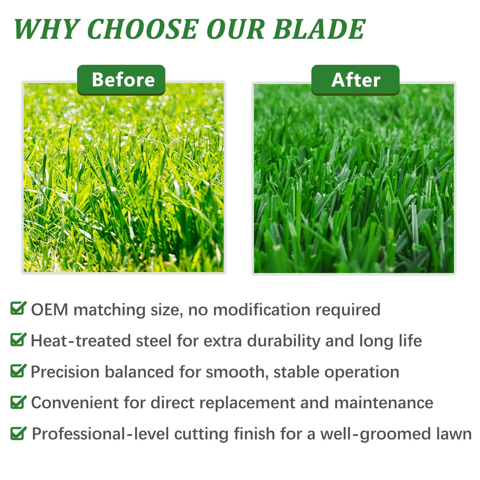JYLEYJ Toro Timecutter 50 Inch High Lift Mower Blade specifications