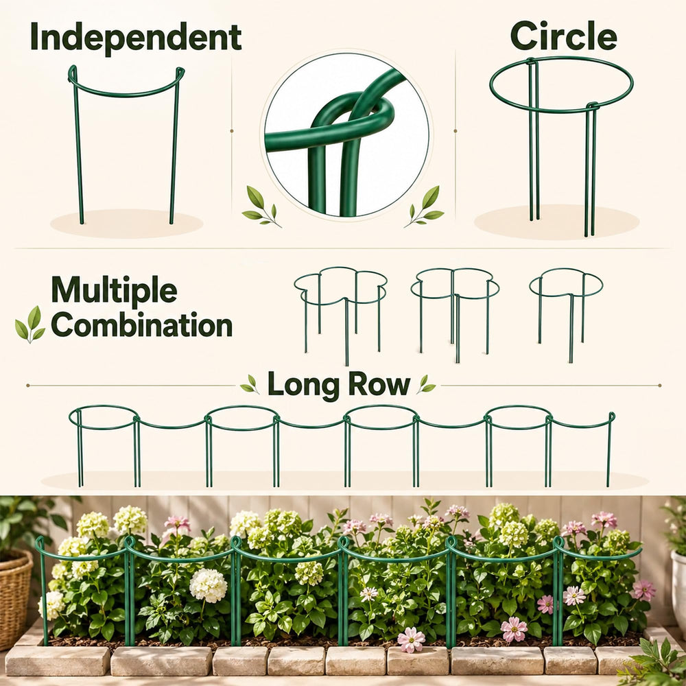 K-Brands plant support stakes blending naturally with plants