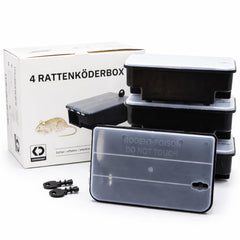 K DERDISCOUNT lockable rat and mouse bait station set front view
