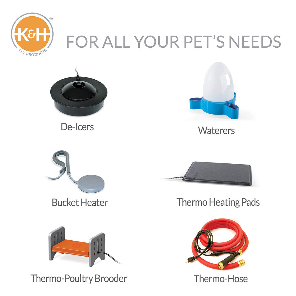K&H Bird Bath Heater package and included items